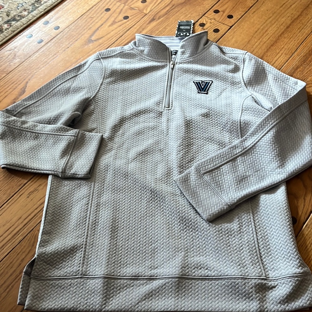 Gray Quarter-Zip Women's Top